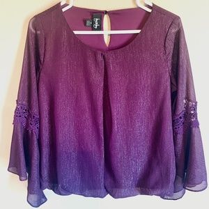 Classy Blouse with Flowing Sleeves